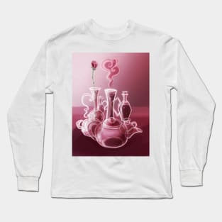 Cartoon Glass Still Life Long Sleeve T-Shirt